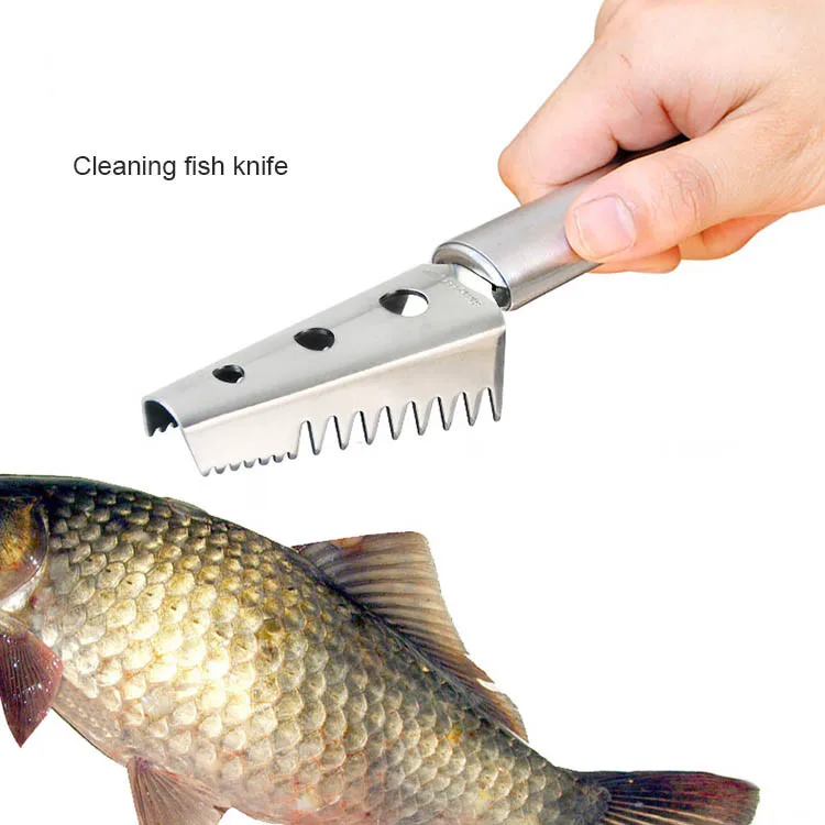 Factory direct selling stainless steel fish scale knife, easy to use and fast fish scale cleaner