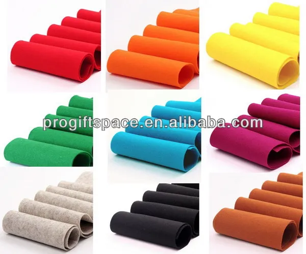 
2018 high quality 15x15cm multi color 100% polyester felt fabric sheets for craft paper scrapbooking DIY OEM ODM China factory 