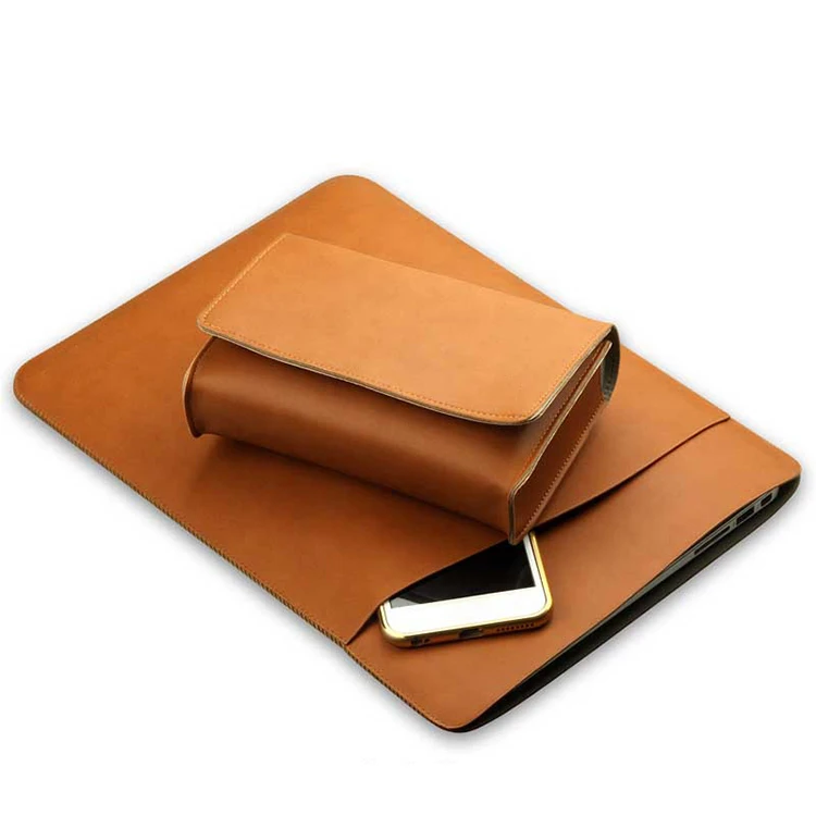 Hot selling leather laptop ultra thin 11 13 15 inch case for macbook air pro