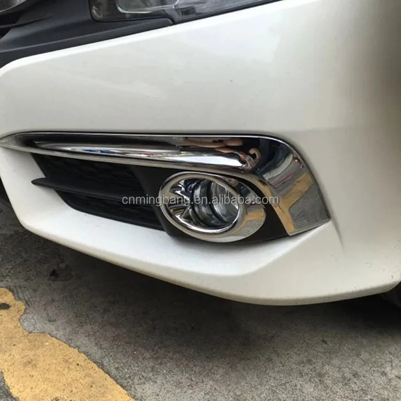 High Quality ABS Chrome Front Foglight Trim For Honda Civic 2016 Car Exterior Accessories