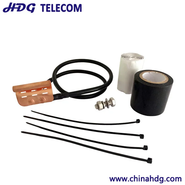 Standard Grounding Kit for 1/4 in and 3/8 in corrugated and braided coaxial cable and elliptical waveguide 240 and 380