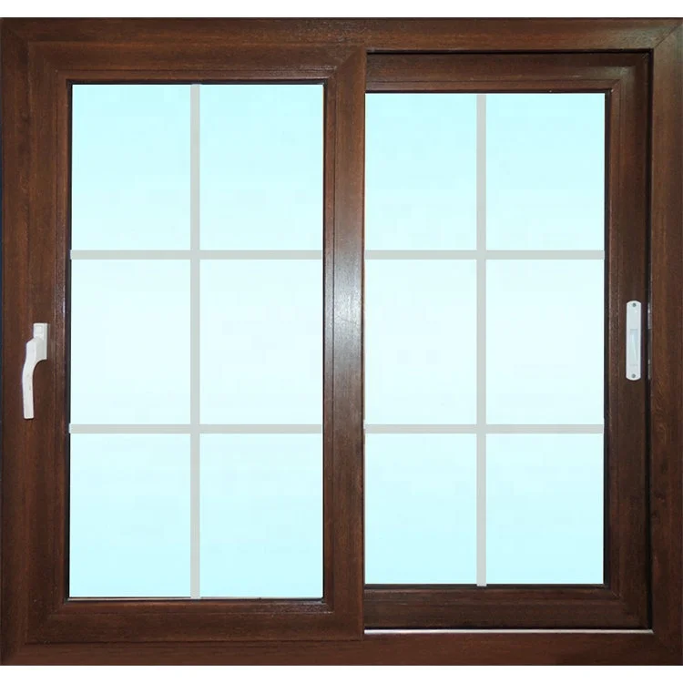 
New design insulated vinyl pvc double hung window 