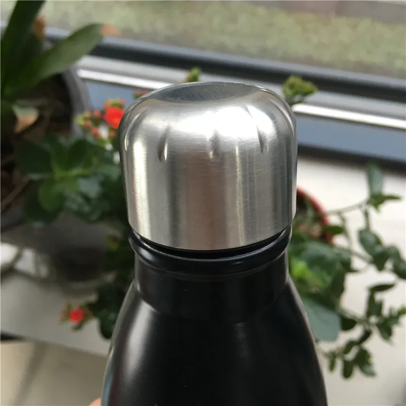 
Wholesale single wall 750ml stainless steel cola shaped sports water bottle 