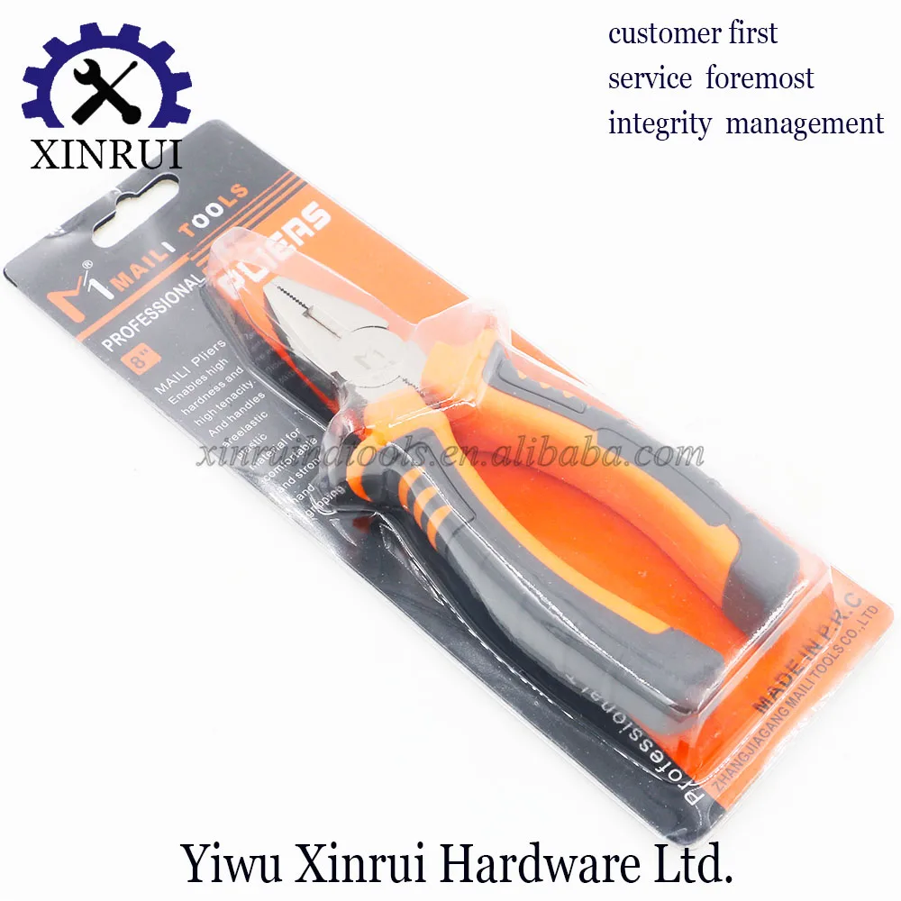 High quality professional 8 inch Germany type combination pliers linesman plier