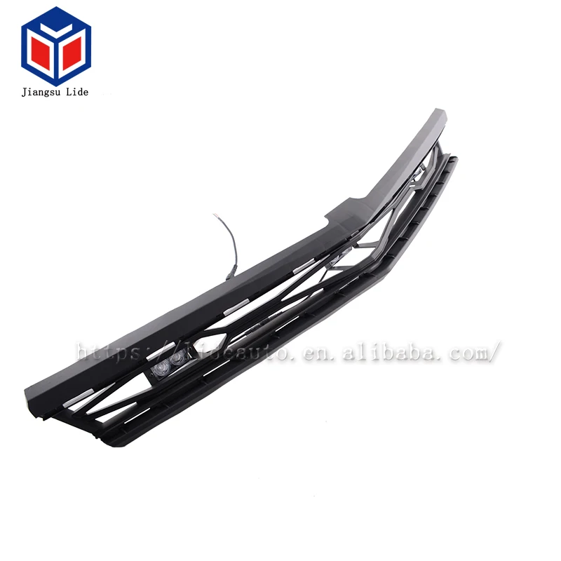 Car Front Grille With Red Led Light For 2016-2017 Chevy Camaro SS