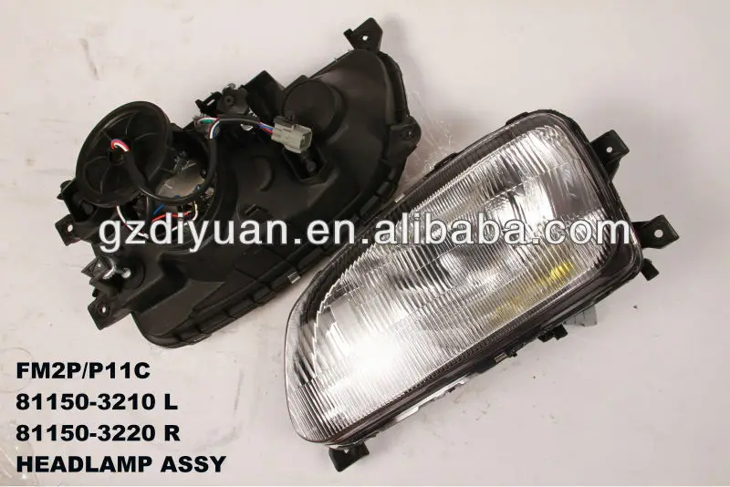 japanese heavy duty trucks headlamp assy for hino 500& hino 700