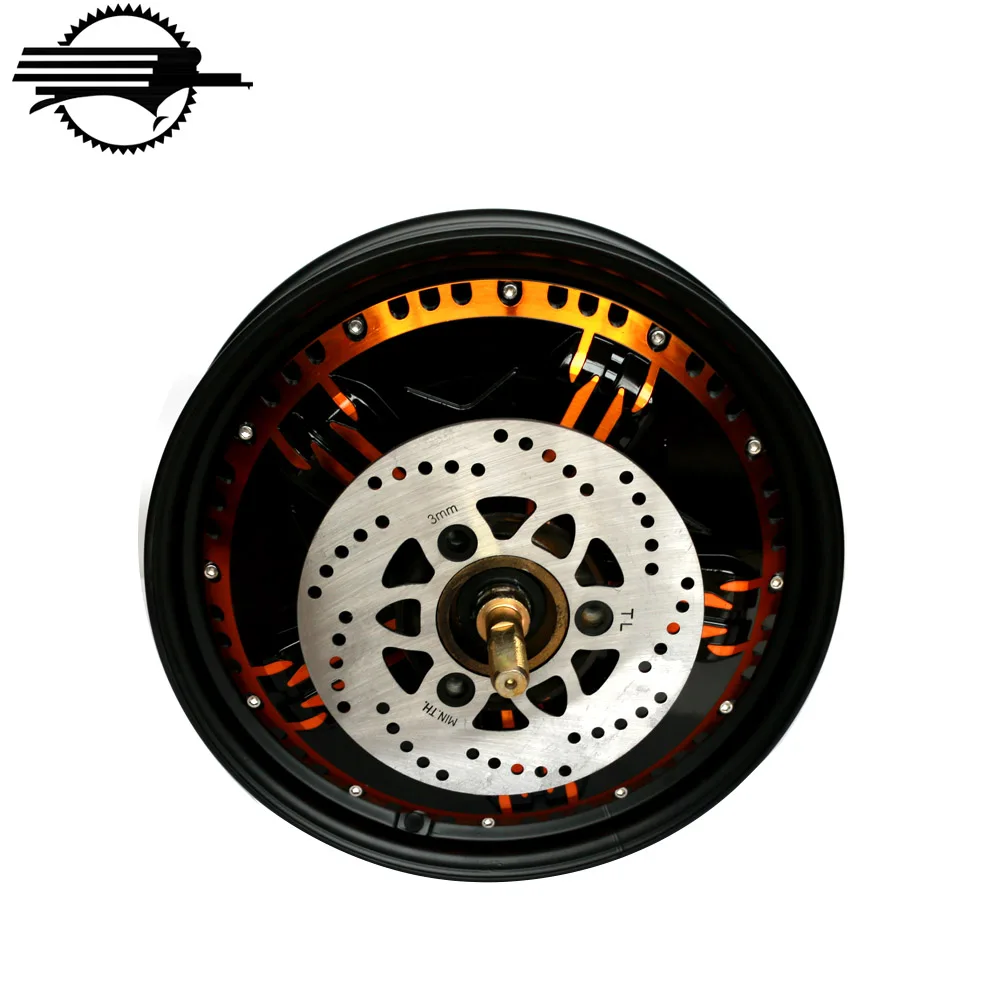Custom High Torque Brushless DC Wheel Hub Motor 4000W