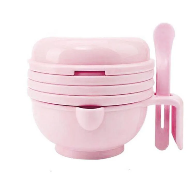 Multifunction Manual Baby Food Mill Grinding Bowl Grinder Processor Set for DIY Homemade Baby Fruit Mud Baby Feeding Bowl