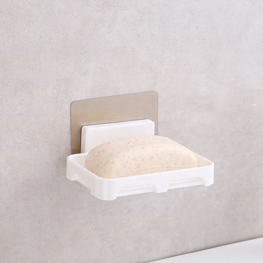 bathroom wall mounted ABS plastic magic sticker soap holder wall hanging soap dish