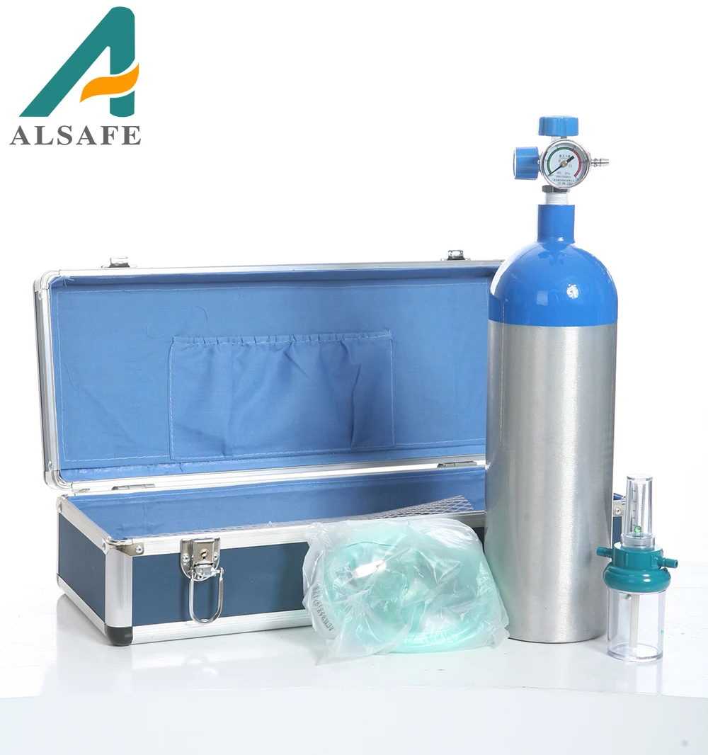 High Pressure aluminum empty gas cylinder  2L Oxygen gas cylinder