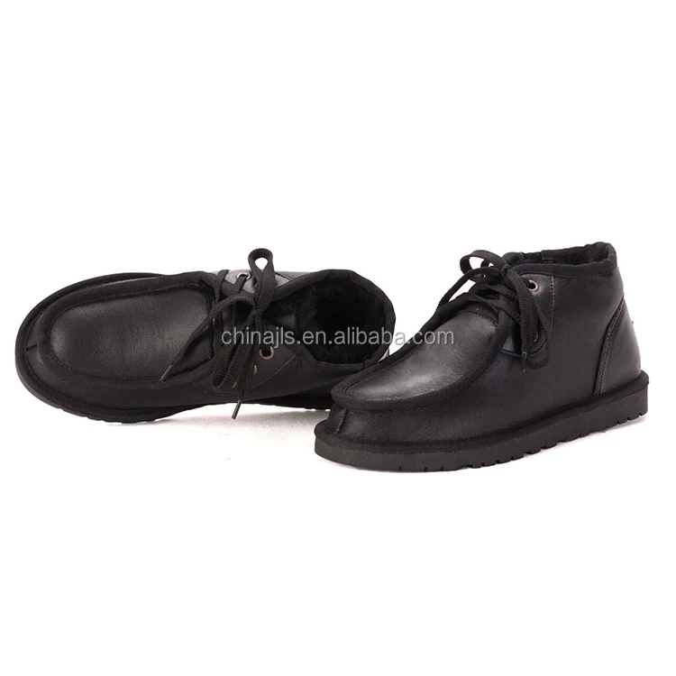 Wholesale Waterproof Sheepskin Snow Boots For Men