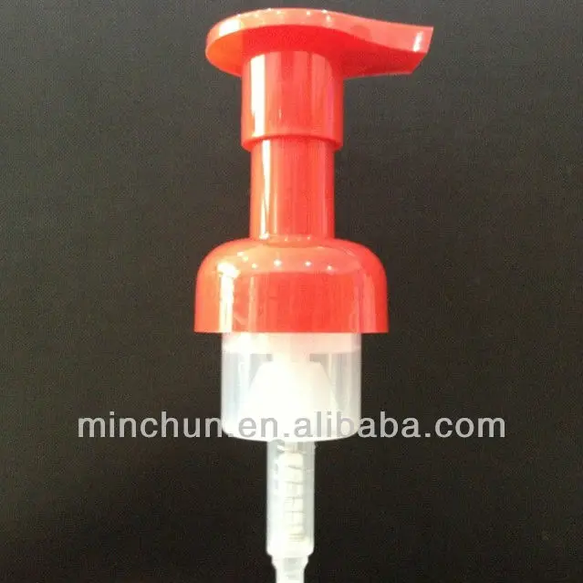 40mm Red color plastic foam pump dispenser cosmetic foaming pump