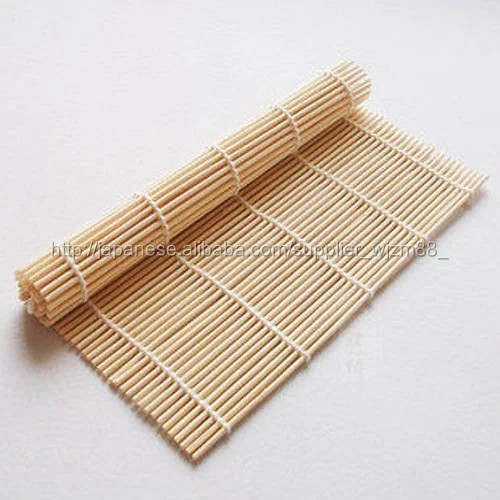 Natural bamboo sushi rolling mat 24x24cm