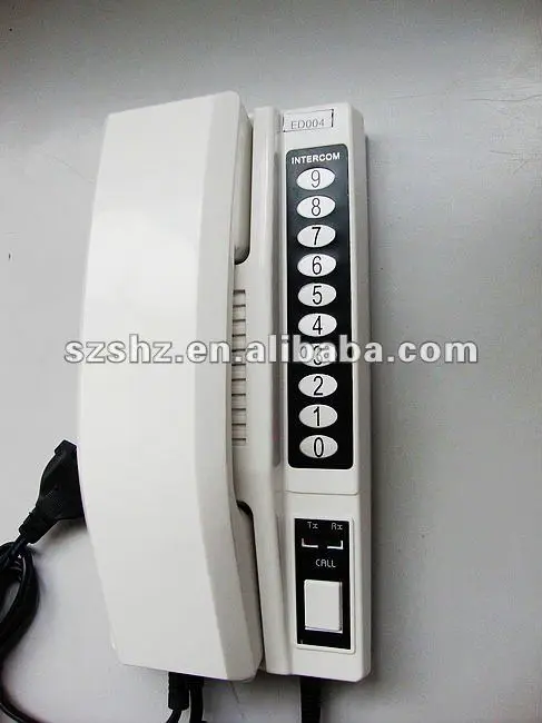 Hot selling 433MHz wireless handset intercom for many apartment door to door calling