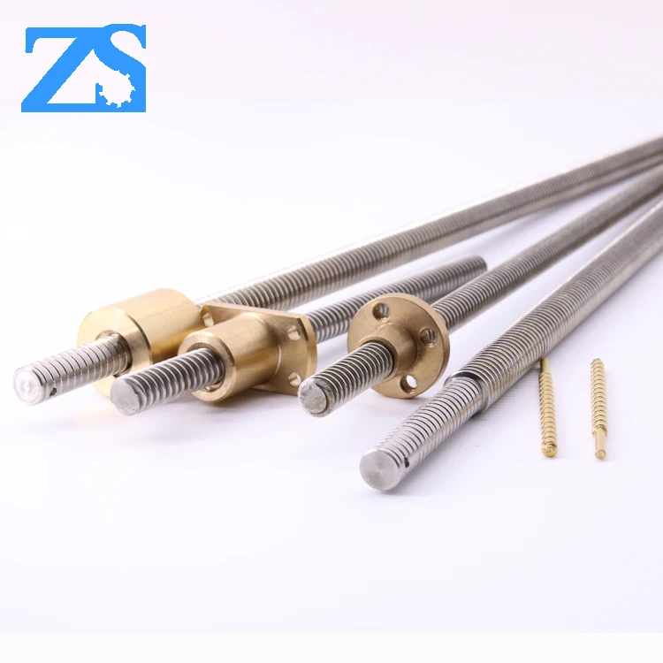 Stainless steel trapezoidal Lead screw 16mm TR16X8 pitch 8mm