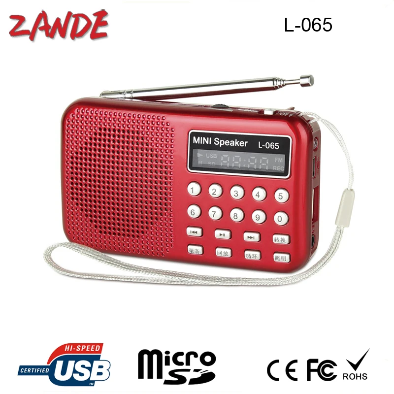  Высокое качество цифровой fm радио usb sd карта mp3 плеер для подарка промотирования L-065 оптовая продажа с