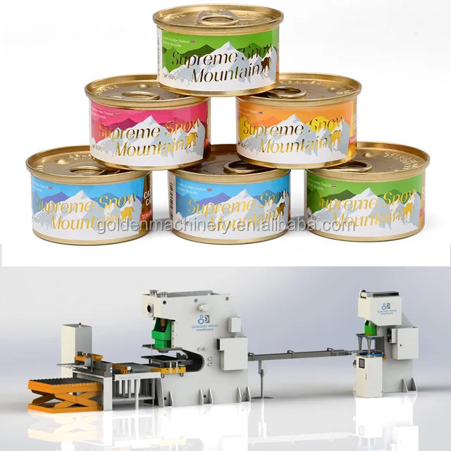 2 piece can making machine for canned food, sardine, tuna, tomato paste production line