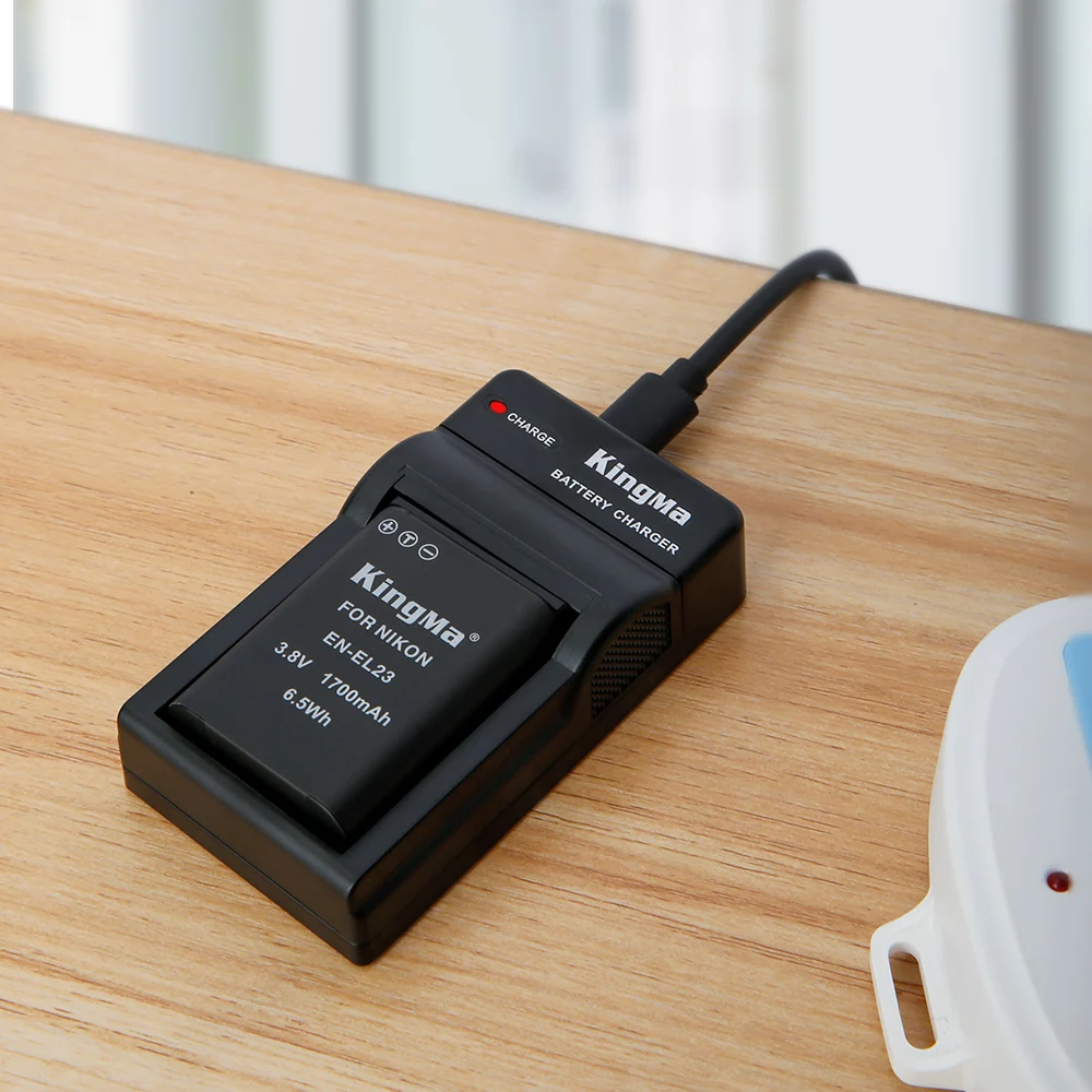 KingMa EN-EL23 1700 мАч аккумулятор и одно устройство для быстрой зарядки Nikon P600 -610S S810C P900S 900 B700
