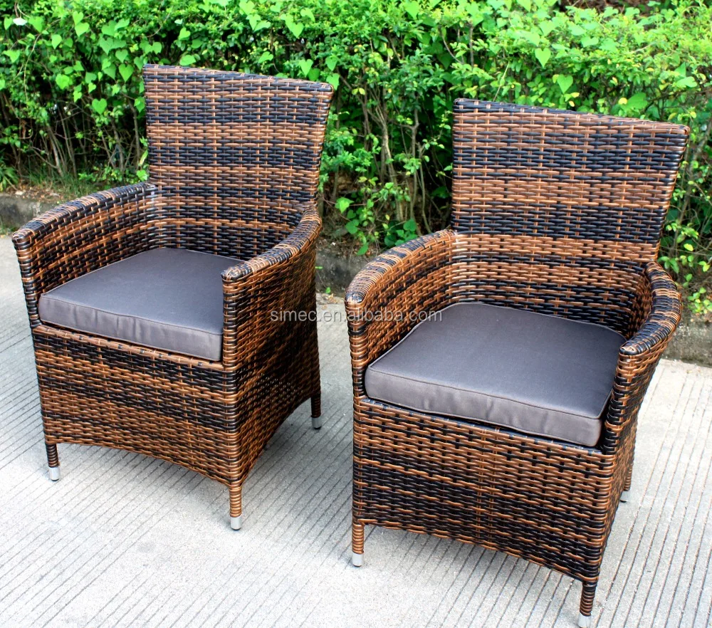 China supplier wholesale aluminum and wicker outdoor ratan chairs