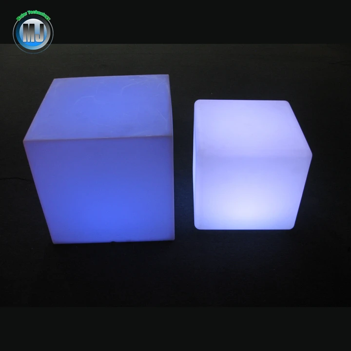Light up RGB remote control rechargeable led chairs lounge cube