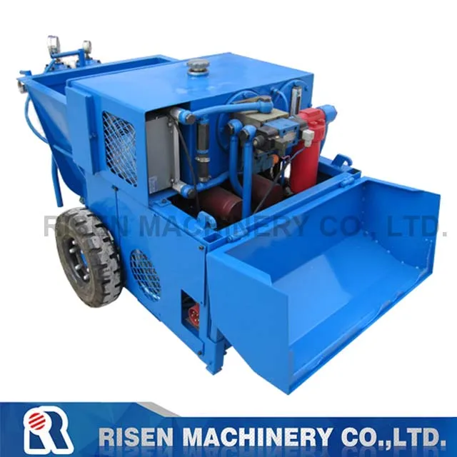 Hydraulic Double Piston Mortar Pump / Cement Mortar Spraying Machine