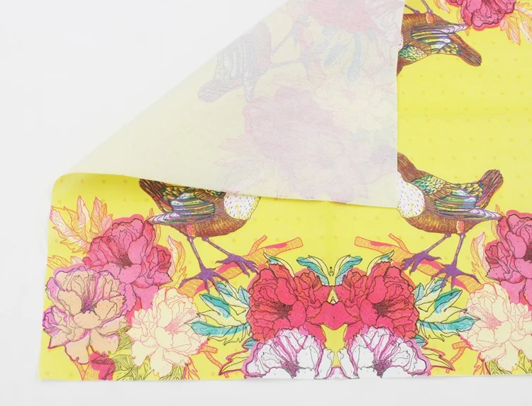 Paper Napkin Bird Event & Party Pink Turquoise Tissue Napkin Supply Decoration Paper 33cm*33cm Or Custom Napkins