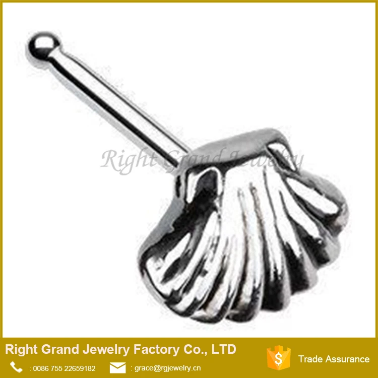 Surgical Steel 316L Vintage Rose Flower Nose Studs