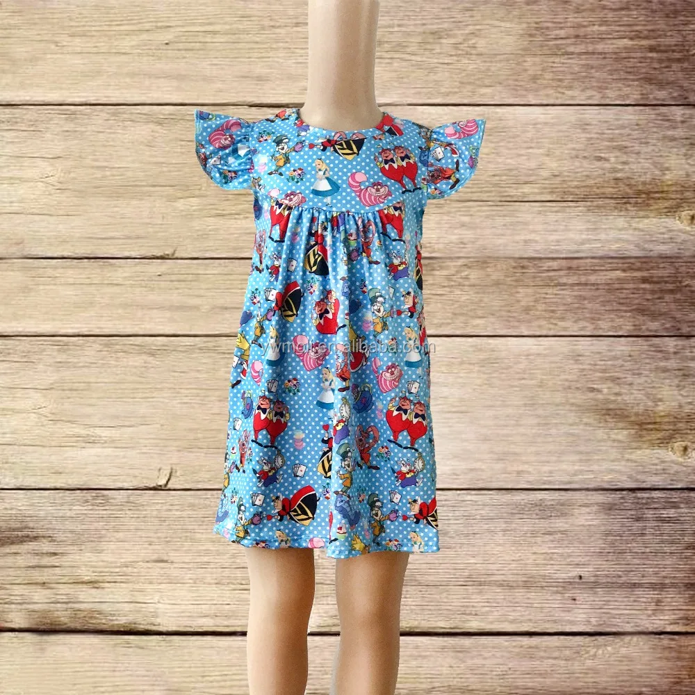 Giggle moon/дизайнерское платье принцессы с принтом детская одежда рукавами-крылышками рюшами для девочек жемчужинами