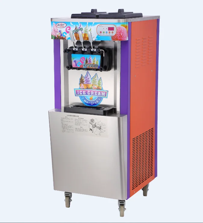 Big capacity self-cleaning soft ice cream machine ice-cream making machine