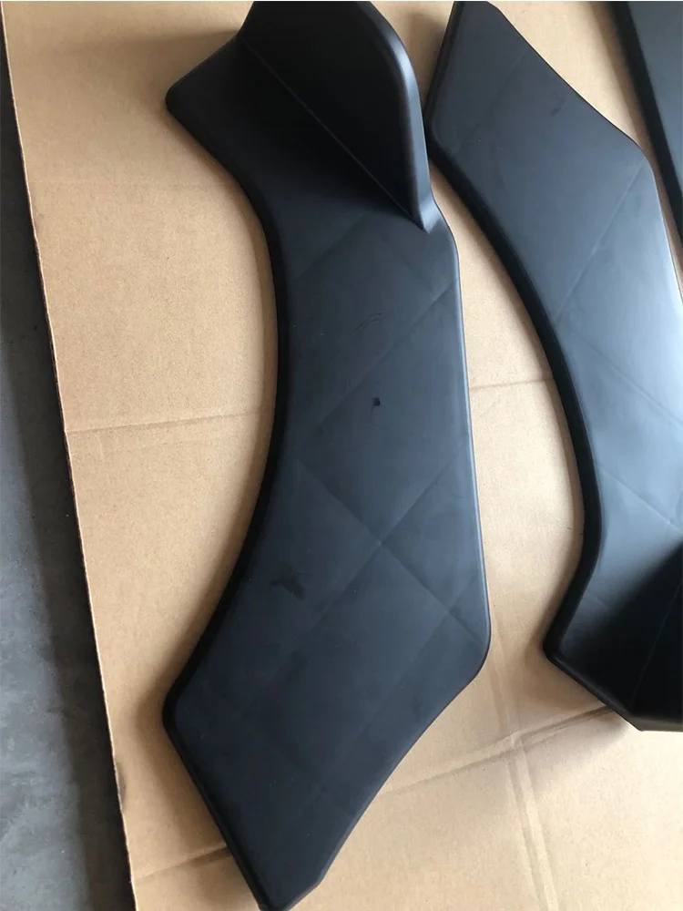 Universal Type Matte Black 3pcs Front Bumper Lip Spoiler Protection Cover Fit for All Cars