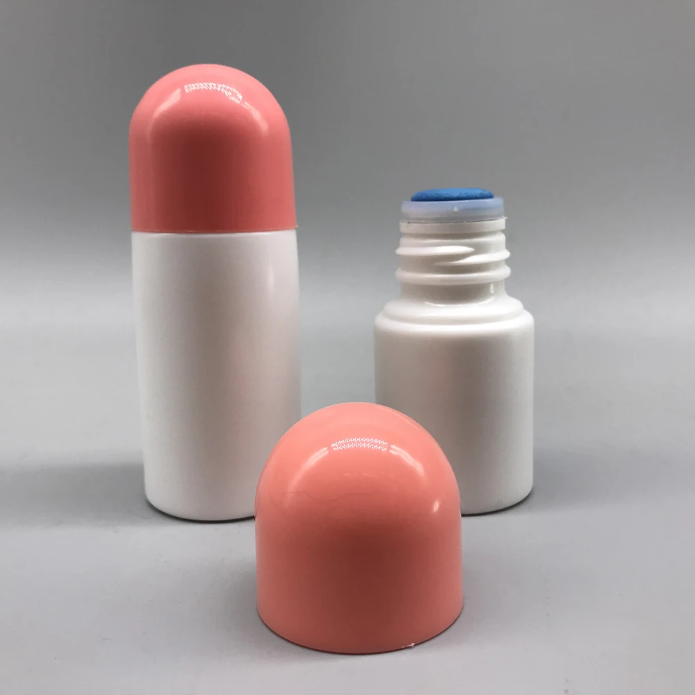 30ml PET Plastic Bottle Empty Liquid Sponge Head Applicator Bottle for Skin Care Scalp Hair Care
