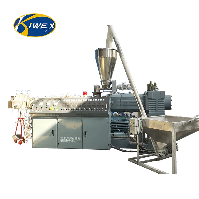 Double screw formulation extruder plastic parallel co-rotating double screw price