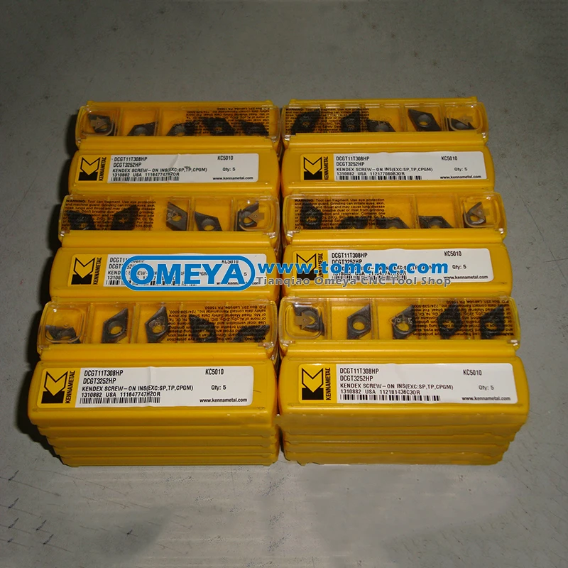 Long service life carbide insert for tool holders Kennametal DCGT11T304HP KC5010