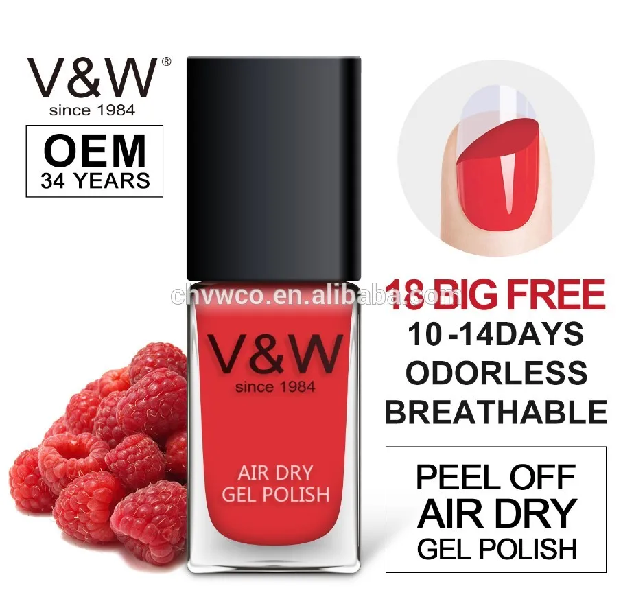 Water base no smell last 14 days polish nail art oem nail polish