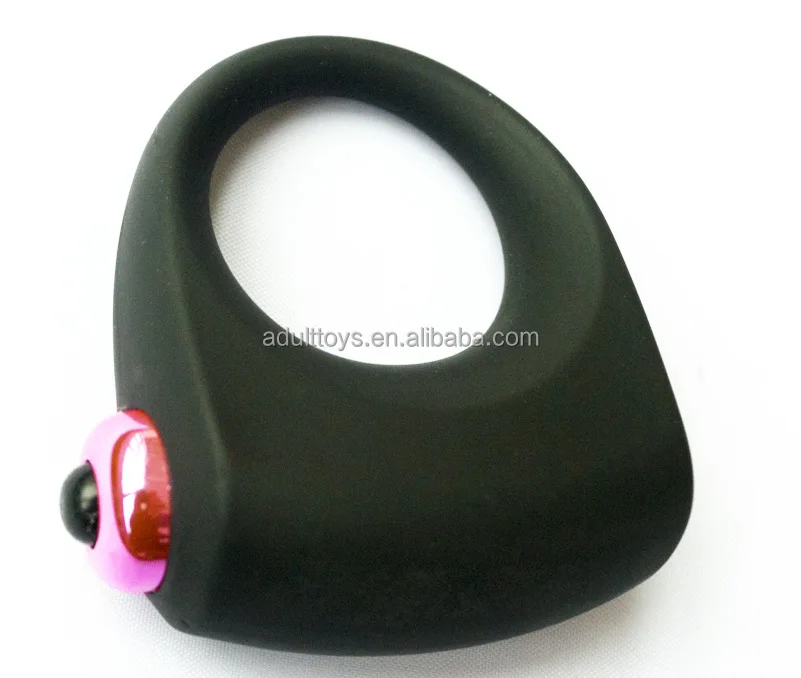 silicone strong vibrating bullet penis ring for male