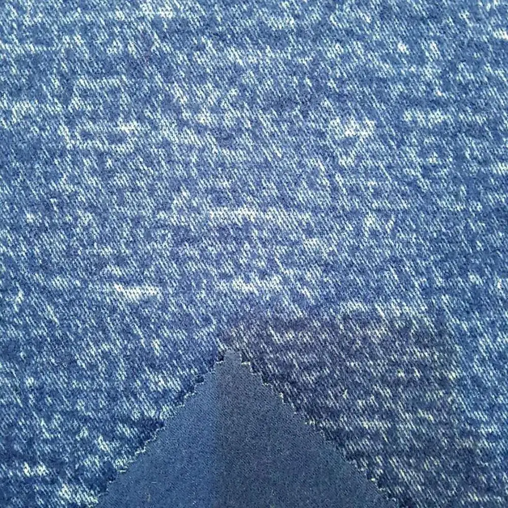 Fabric Manufacturer Cheap Price High Quality Soft Hand Feel Fleece Style Wool Cotton Blended Knit Fabric for Suit Coat