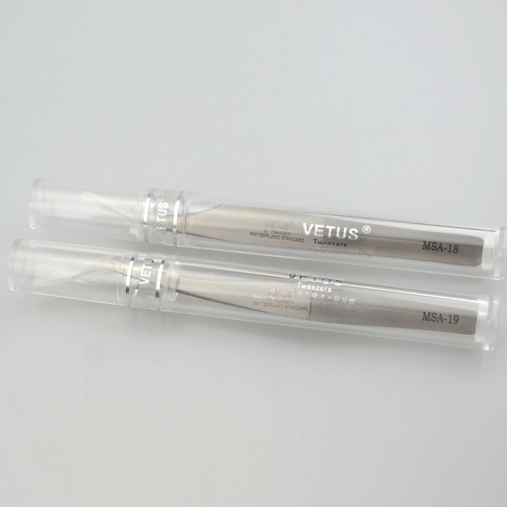 Professional Stainless Steel Eyelash Applicator Diamond Grip Eyelash Extension Russian Volume Lash Tweezers