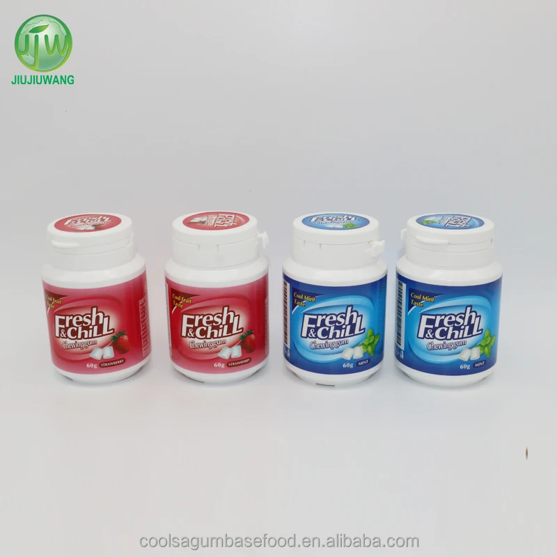 chewing gum mint flavor without E171