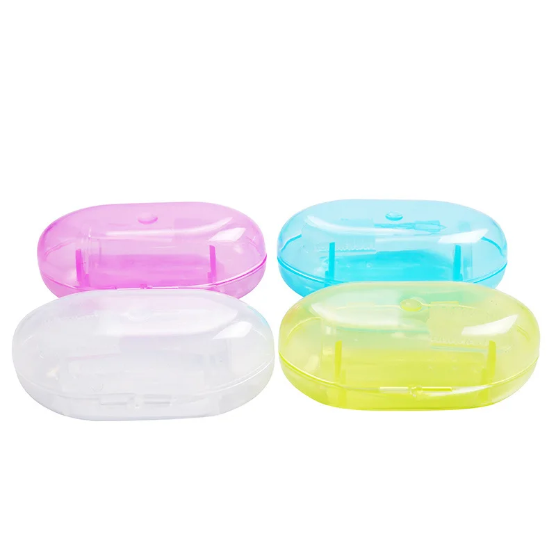 Бесплатный коробка пальчиковых зубных щеток собака кисточки дыхание двойной головкой уход за зубами собаки кошки очистки зубных щеток