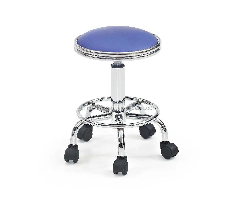 
Оптовая продажа, Круглый парикмахерский стул с колесами без волос, новые стили 