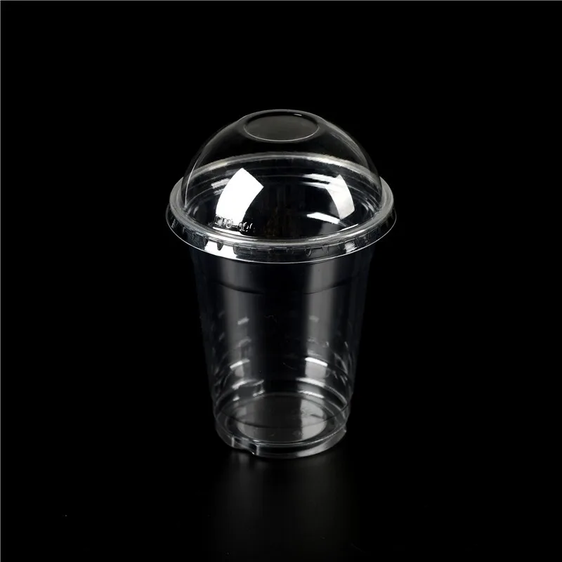 yiwu manufacturer 12oz disposable cold beverage plastic coffee cup disposable Pet plastic cups 500ml