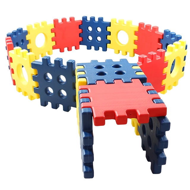 
Safe Baby Informative Toy Building Block Big Waffle Block High Tech carpet foam pads for kids 