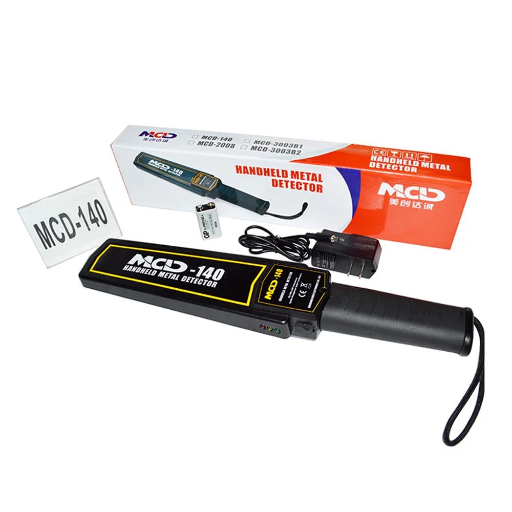 MCD-5180 ручной металлоискатель для звуковой сигнал и светодиодный индикатор может работать вместе, и разъемом для наушников, черный OEM производство уже существующей продукции) и ODM (Ce