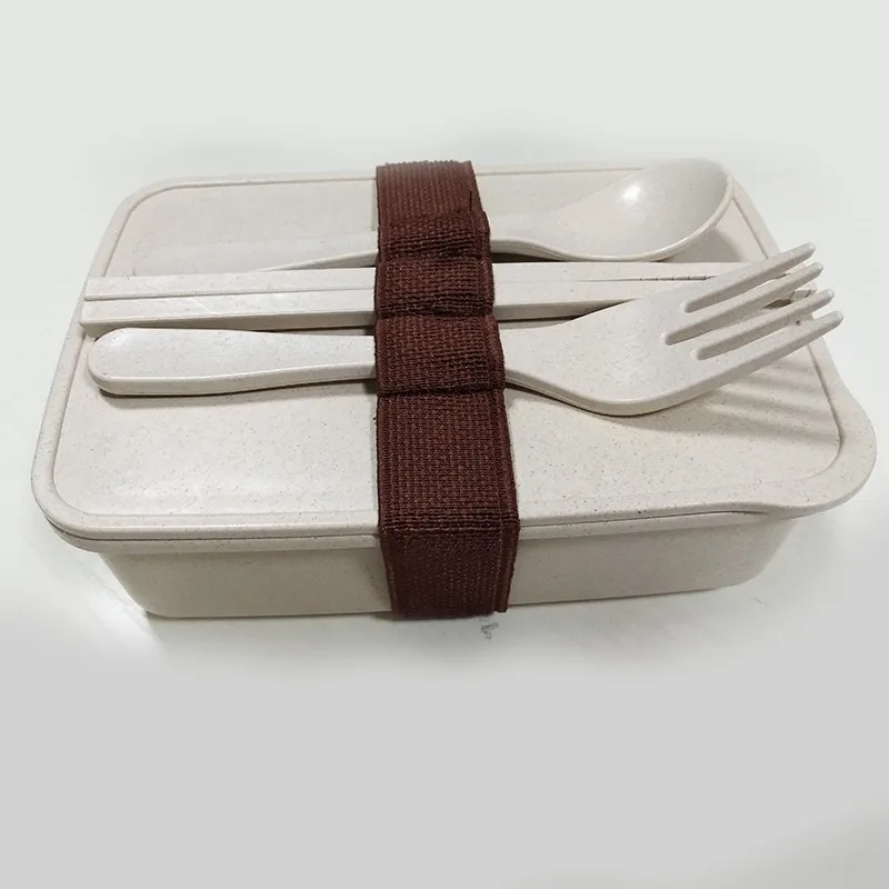 
Wholesale bamboo fiber bento lunch box leakproof 