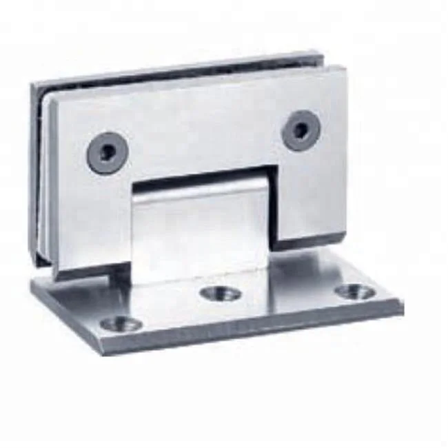 Stainless steel glass clamp adjustable shower hinge for shower glass door