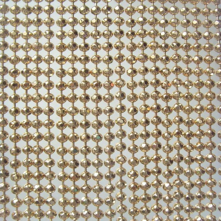 
Decorative metal bead Ball chain shower curtain with gun black color 