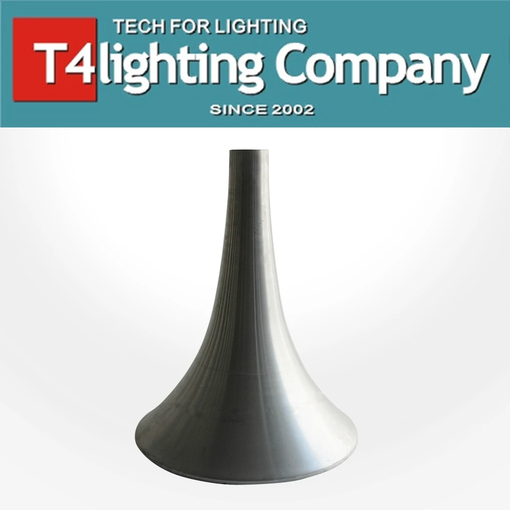 Factory Spinning Custom Wholesale Cheap Base For Table Trumpet Aluminium Table Base