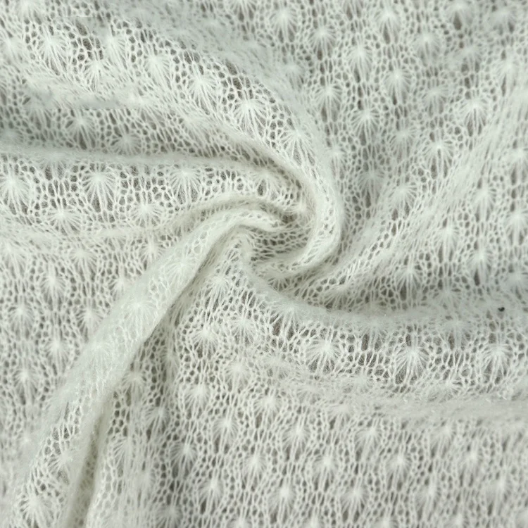 Warm textiles white hacci wholesale mohair knit for sweater