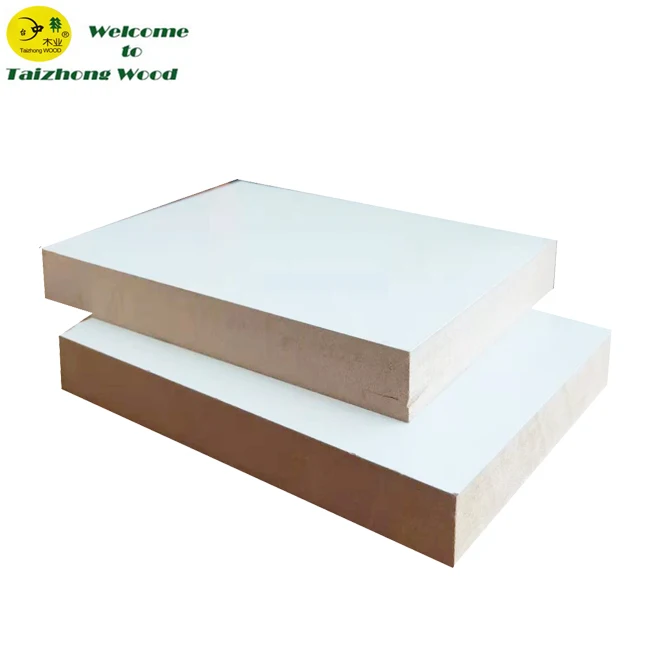 Thickness MDF With White Melamine Color