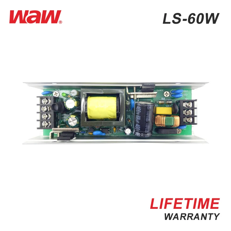 LS-60-48 1.25A 48V output 60W Ultra-thin LED driver Switch Power Supply with CE ROHS